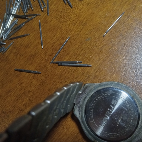 Vintage Lorus Watch Men Gold Silver Tone Day-Date - Picture 7 of 9